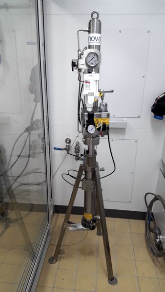 Three preparative, high-performance liquid chromatography (HPLC) units are operative