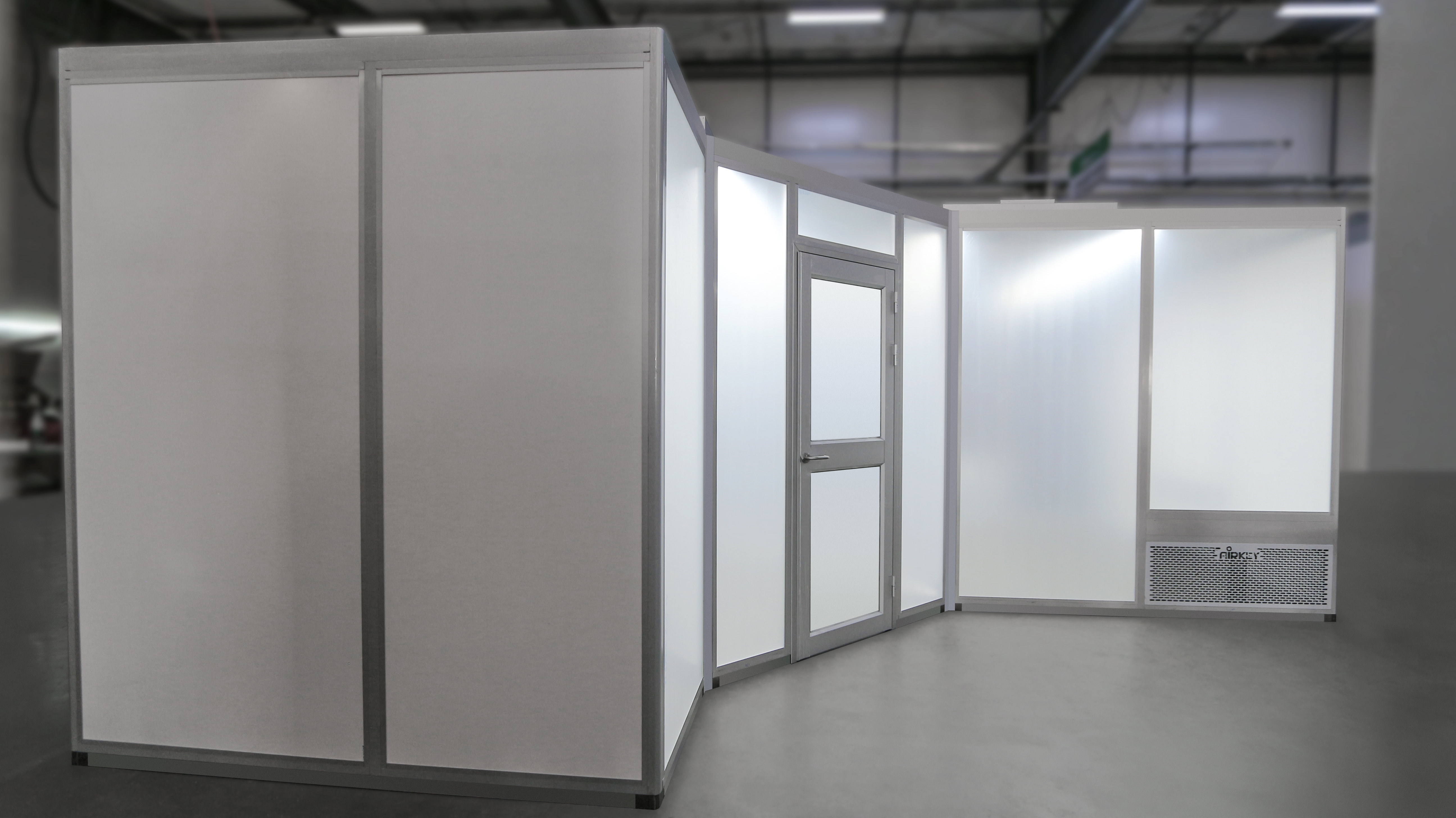 Airkey overcomes challenges, making 135-degree angled modular cleanroom