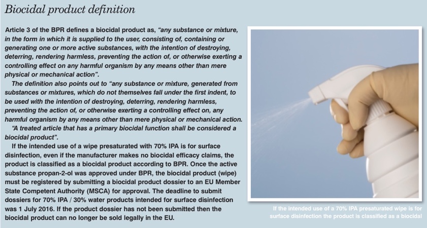 Checklist to comply with EU Biocides Regulation 528/2012 