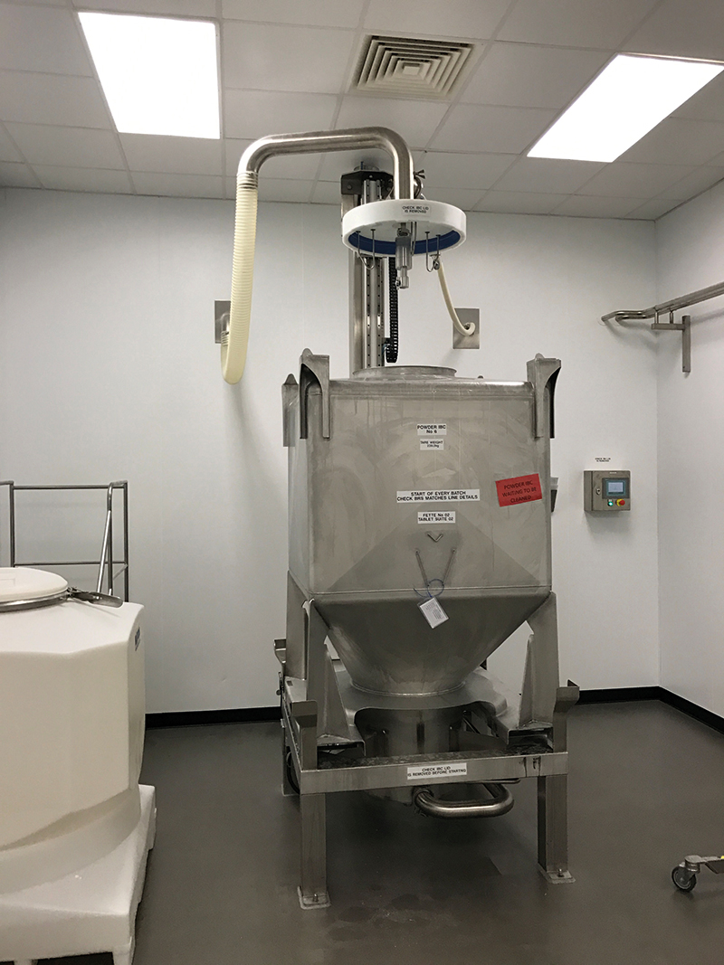 Intermediate bulk container CIP. Photo courtesy of Suncombe