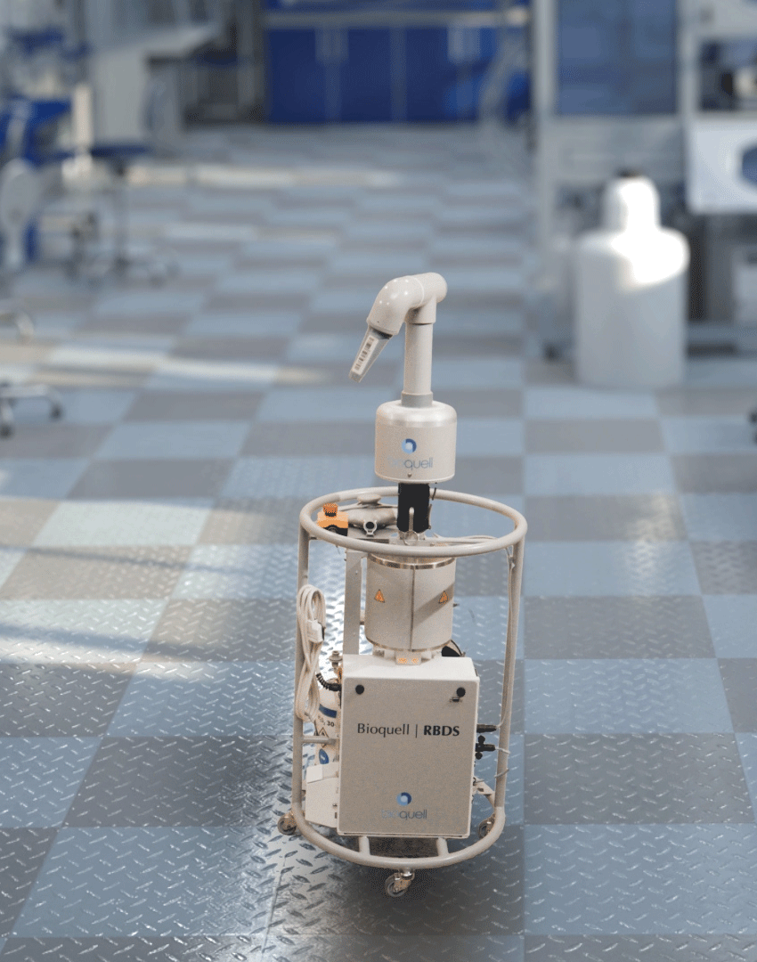 Hydrogen peroxide vapour distribution nozzle (image courtesy of Bioquell)