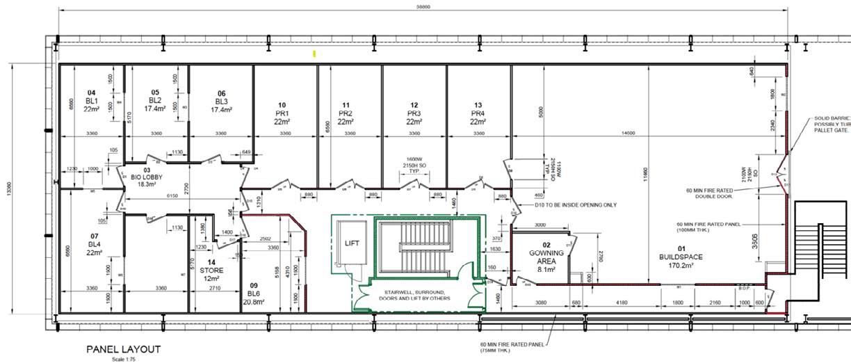 Cleanroom case study: a cleanroom on a mezzanine