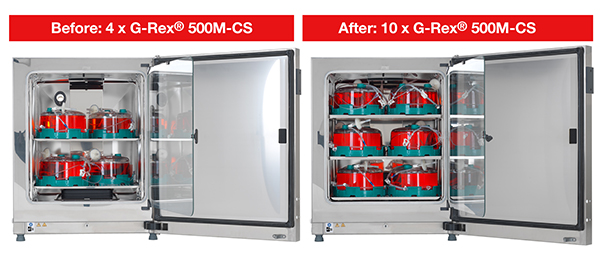 Cleanroom-compatible CO2 incubators for cell therapy