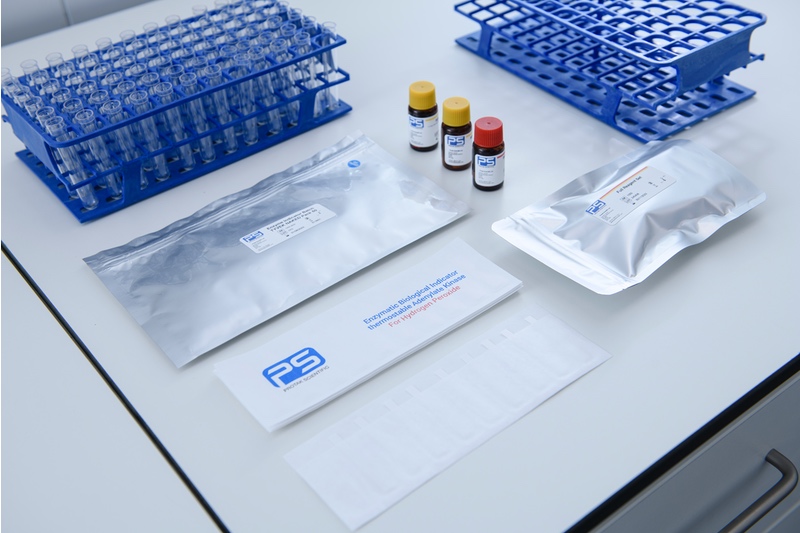 Picture of packet and test tubes