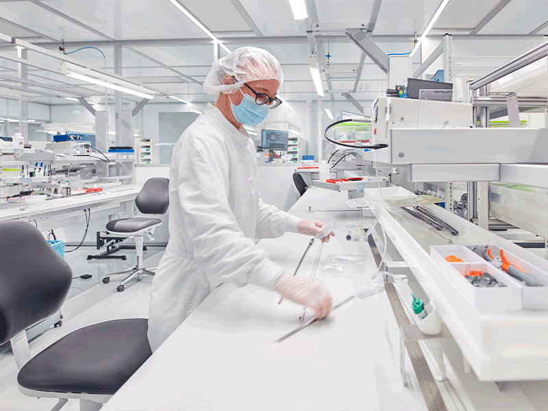 The implants are pulled into minimally invasive disposable delivery systems and prepared for use in surgery