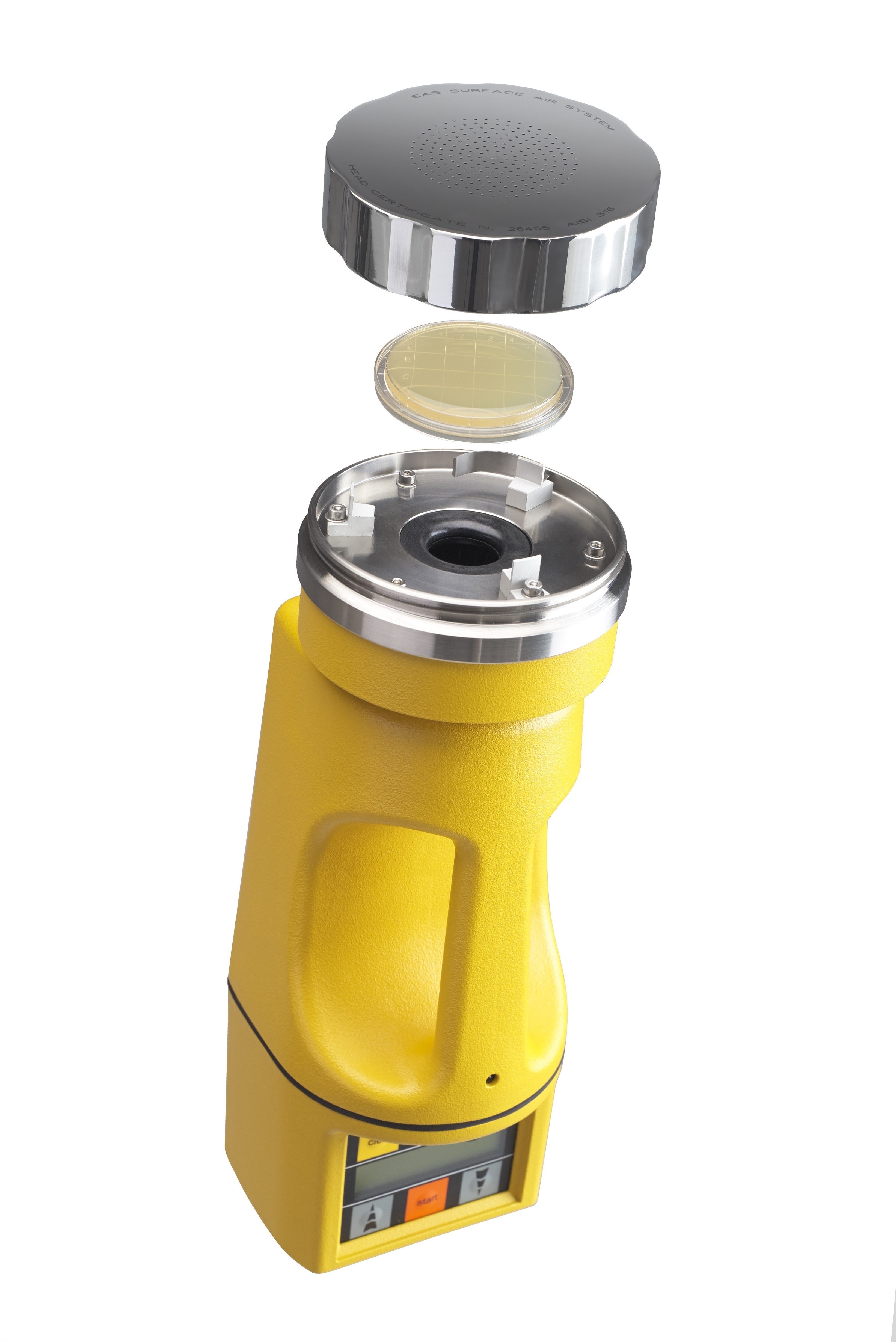 Figure 1: Portable handheld air sampler for environmental monitoring - SAS microbial air sampler range