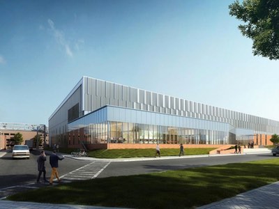 Artist rendering of the finished facility