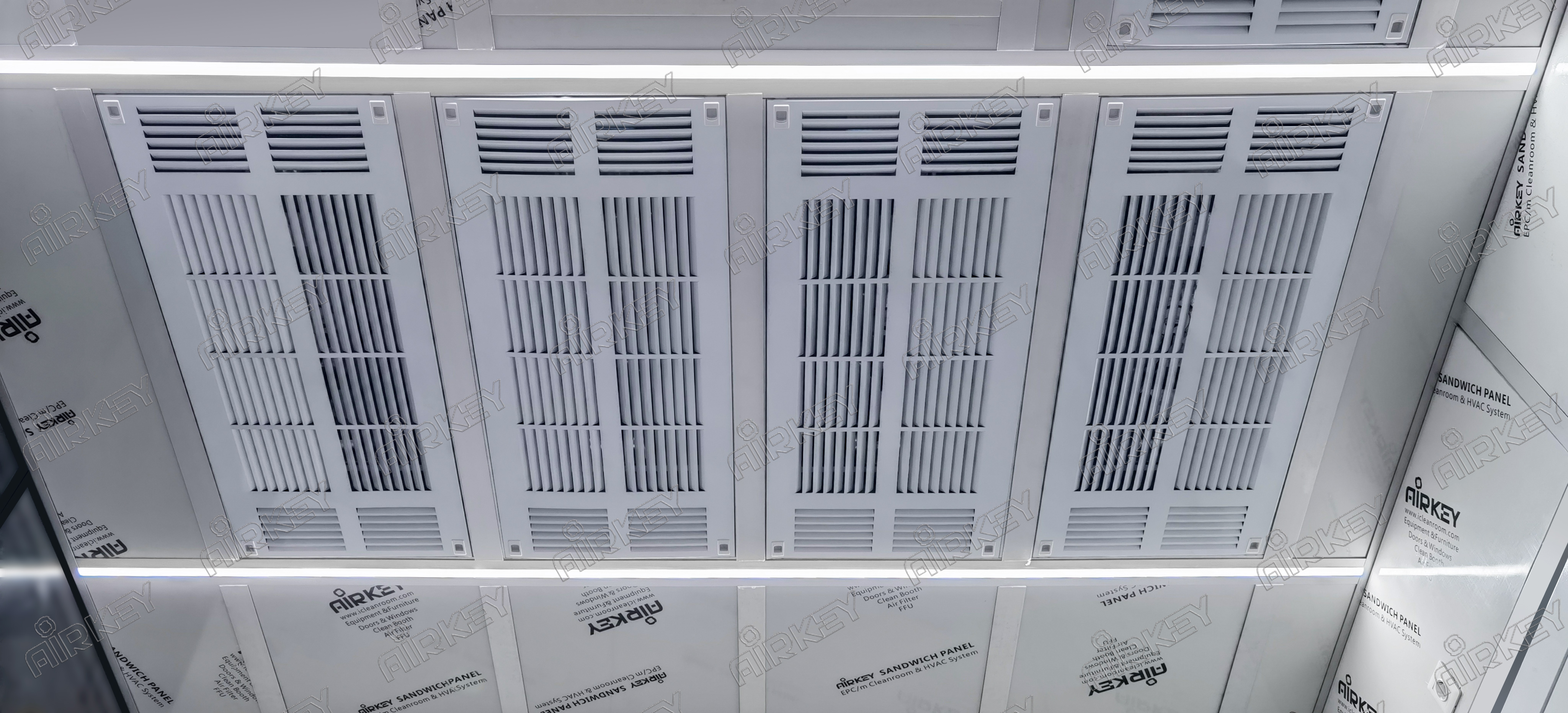 Modular cleanroom for laser head repair: bright and efficient