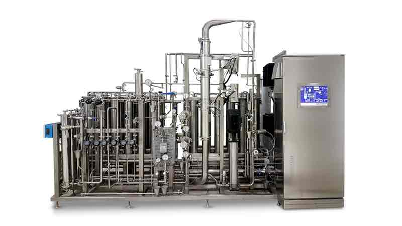 Stainless steel construction allows unlimited cycles of hot water sanitisation