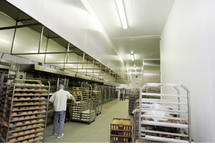The bakery oven area