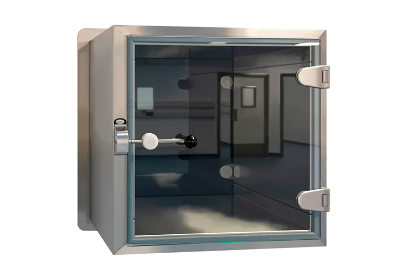 wall-mounted transfer hatches