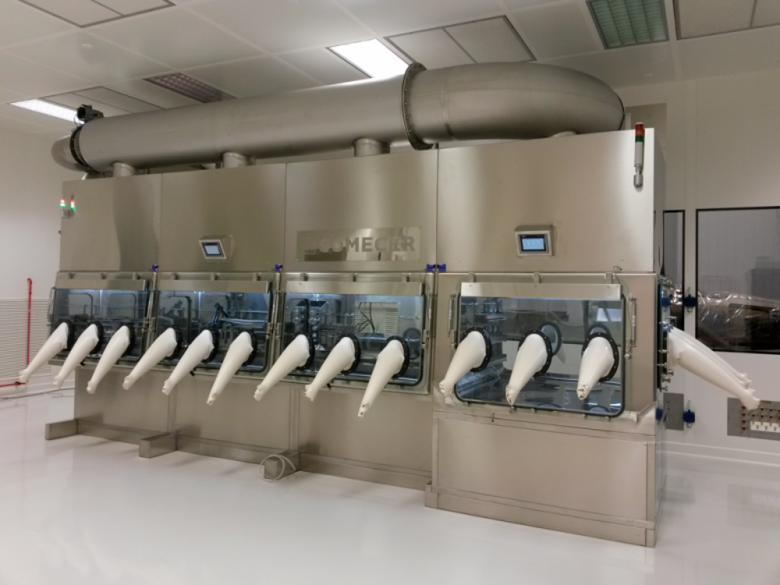 Figure 3: The isolator is in use for the testing stage at the Thales Alenia Space Italia facility in Turin