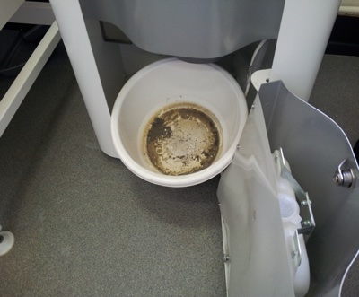 Maintenance for Genano technology comprises refilling the washing liquid container on average once a month or once a quarter, depending on the machine size selected