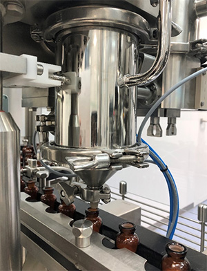 Fig. 2 – Steriline’s new Auger Dosing Head, specially made for bess pro