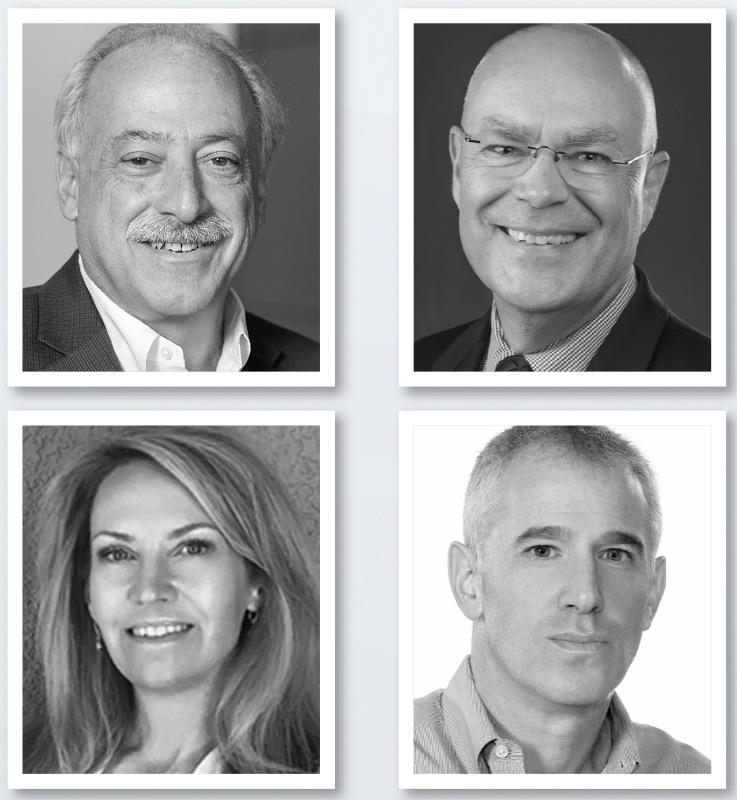 Clockwise from top left: Ralph Melfi, Maik Jornitz, Charles Lipeles and Katie Kalafatis