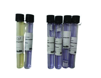 Figure 2: Tryptic Soy Broth modified with pH indicator at 57.5°C for rapid discrimination between active and inactivated spores