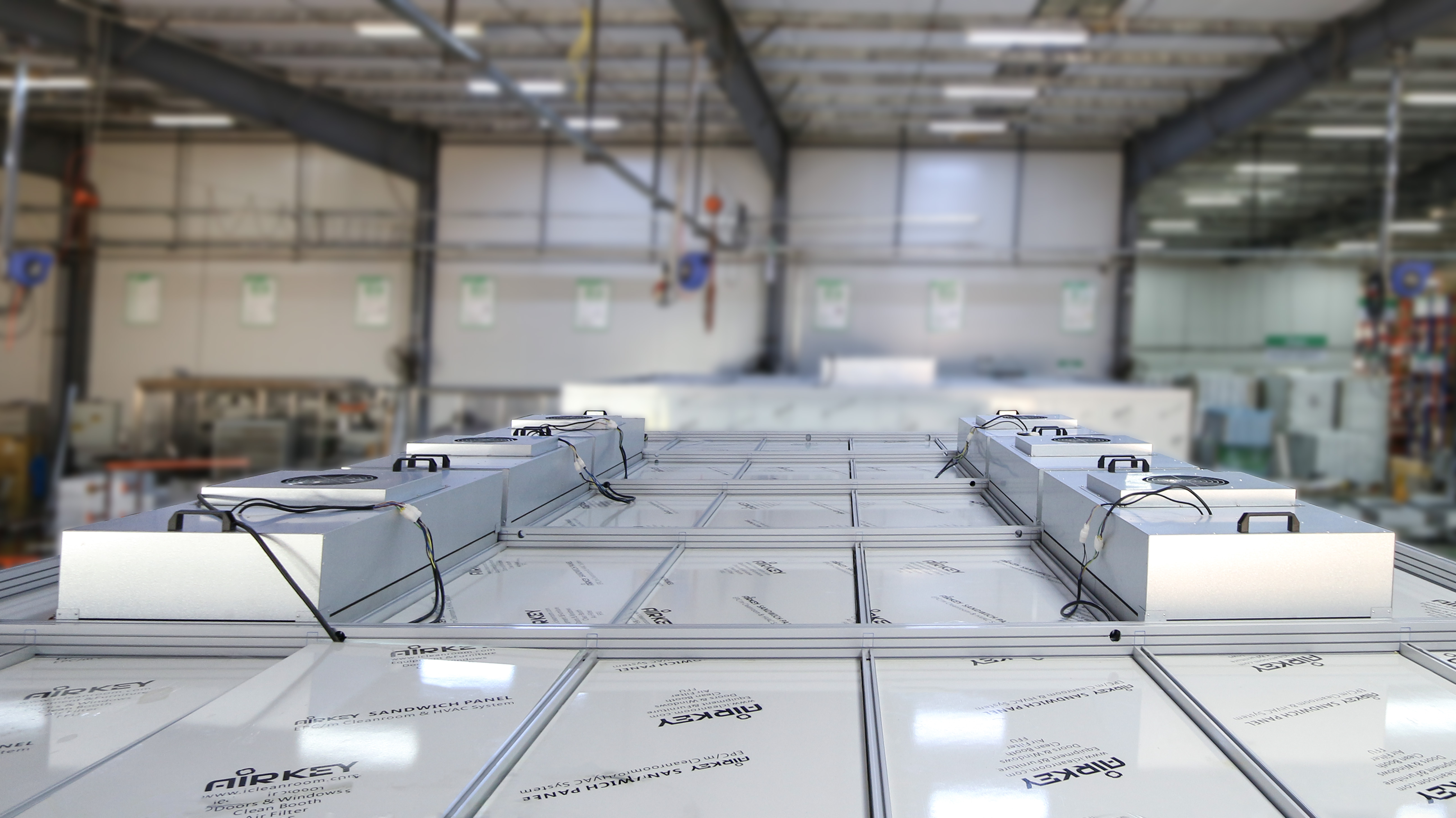 What is the function of covings in modular cleanrooms?