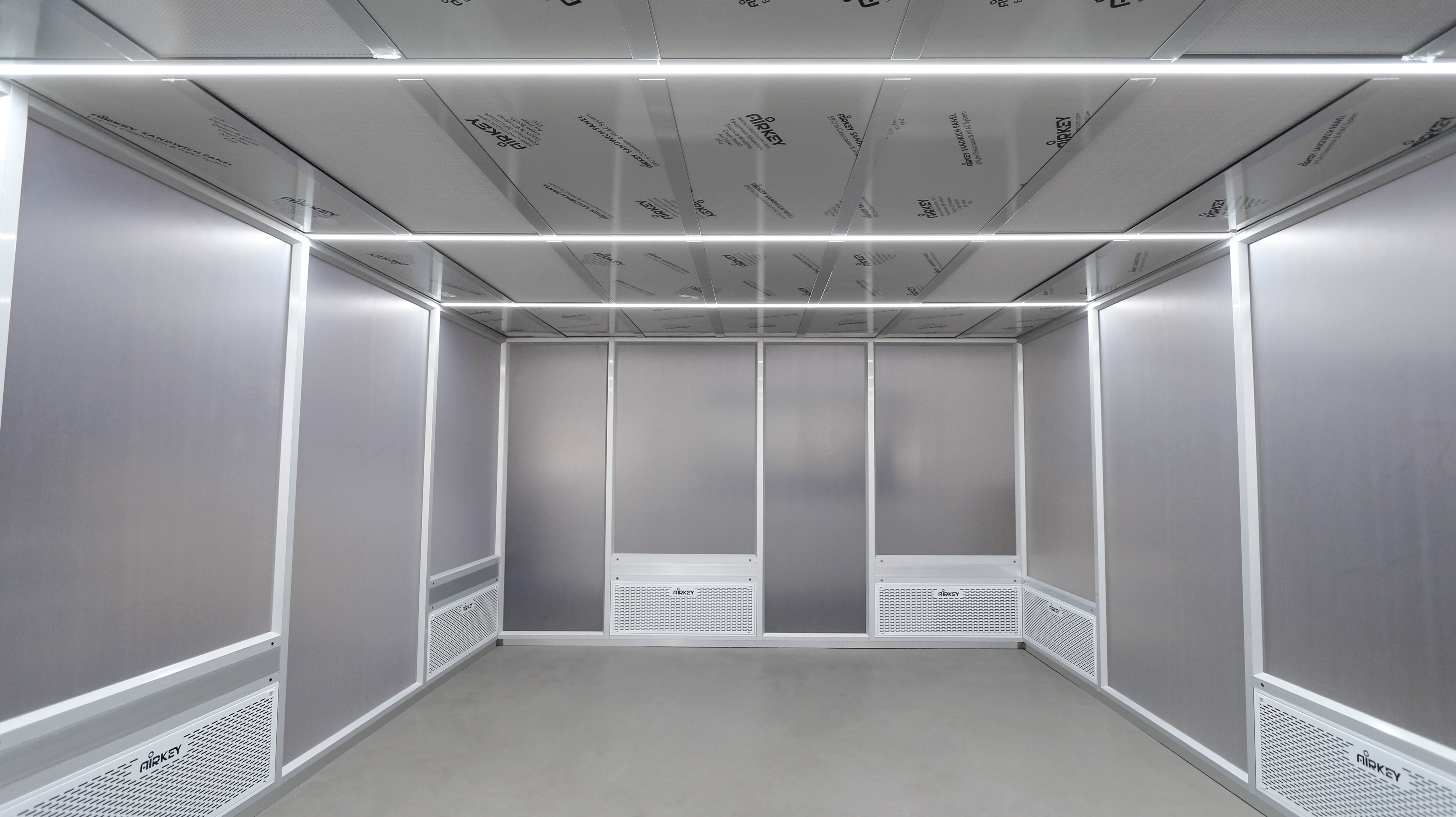 What is the function of covings in modular cleanrooms?