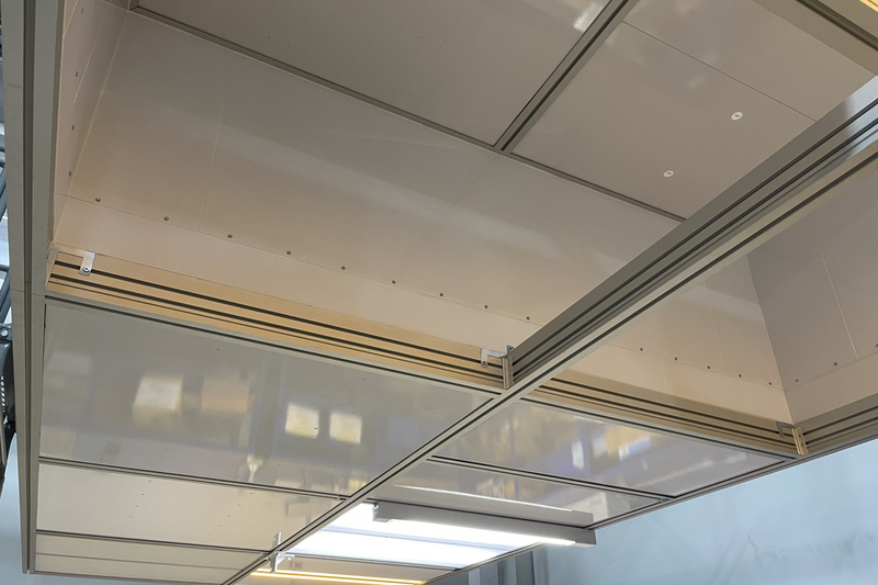 T Grid Stick-Built Assy with Amber_LED_Track Lighting examples